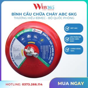 Bình cầu chữa cháy Bộ Quốc Phòng 83MEC 6kg