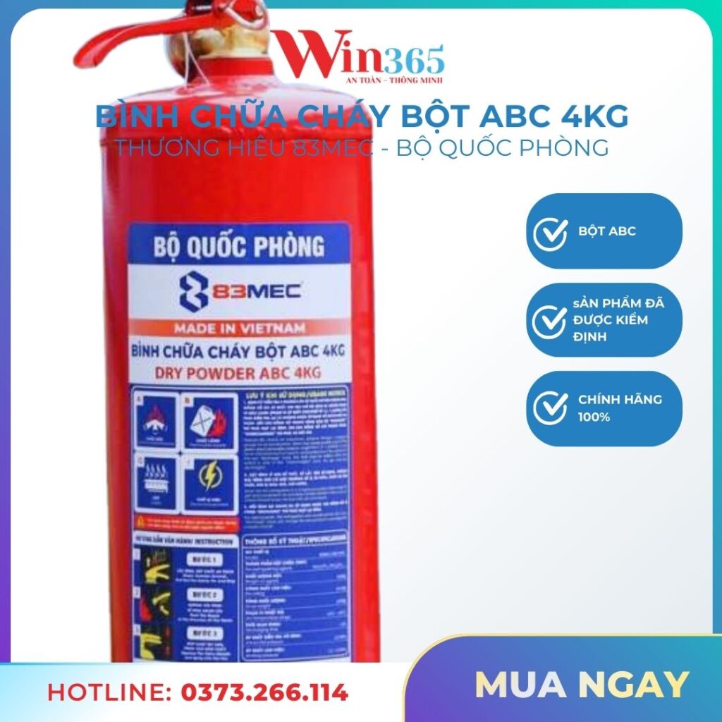 Bình bột ACB 4kg 83MEC