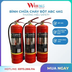 Bình chữa cháy bột ABC Safety 4kg