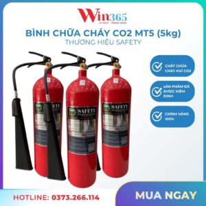 Bình chữa cháy CO2 5kg Safety MT5