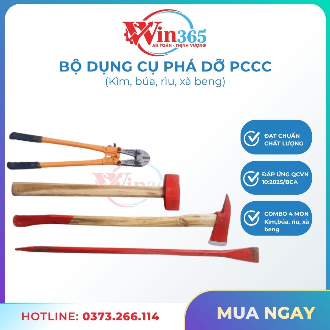 Bộ dụng cụ phá dỡ pccc 4 món