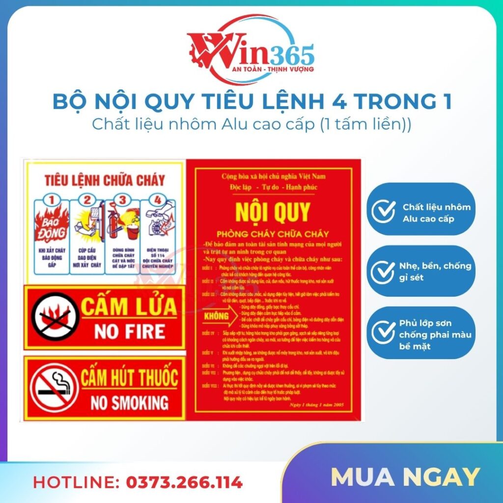Bộ nội quy tiêu lệnh 4 trong 1