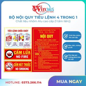 Bộ nội quy tiêu lệnh 4 trong 1