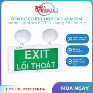 Đèn Sự Cố Kết Hợp Exit Kentom KT730