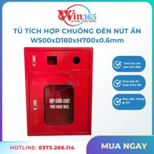 Tủ tích hợp chuông đèn nút ấn 500x180x700x0,6