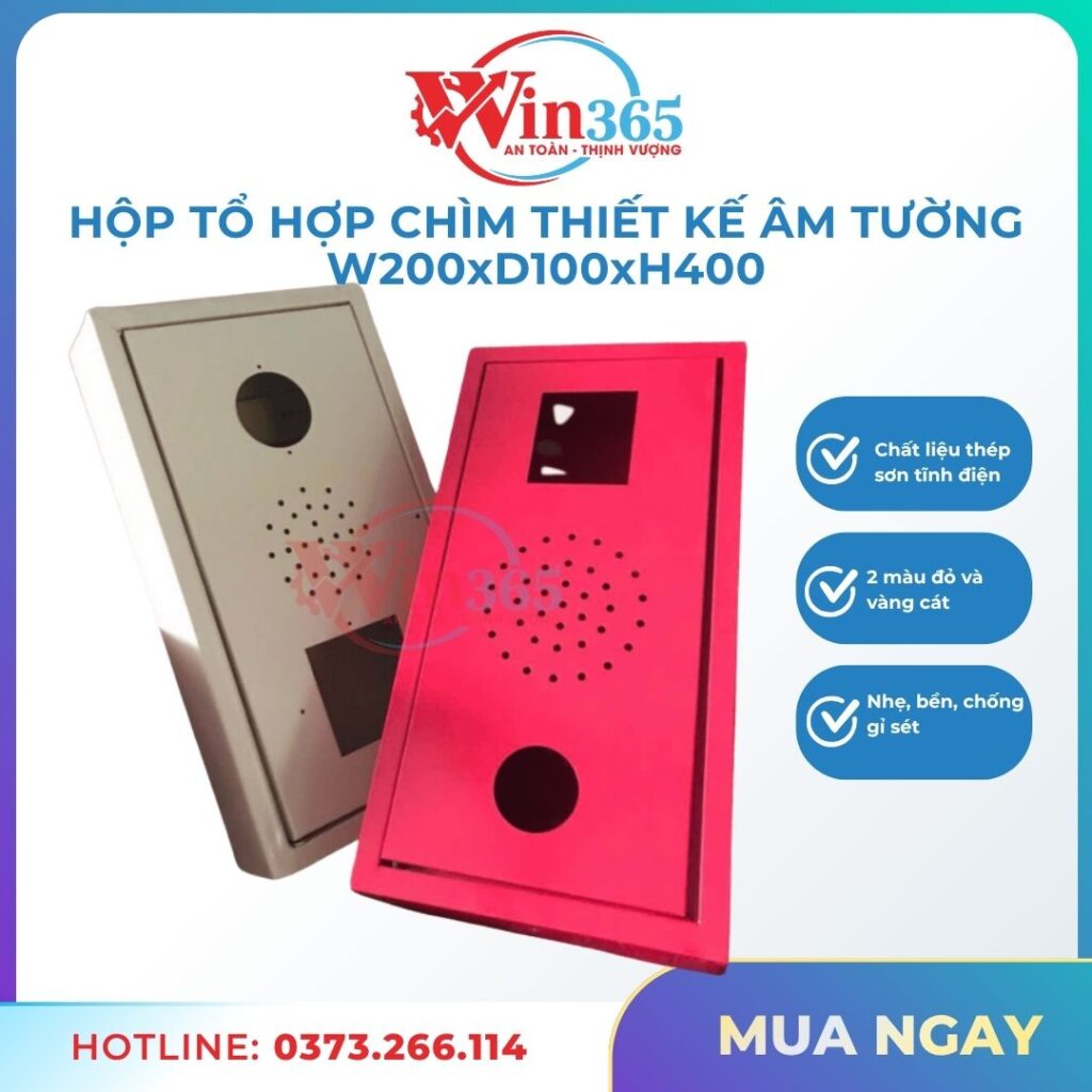 Hộp tổ hợp chìm, hộp tổ hợp âm tường, hộp tổ hợp báo cháy chìm, hộp đựng tổ hợp chuông đèn nút ấn âm tường