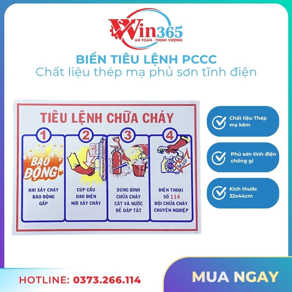 Biển tiêu lệnh pccc