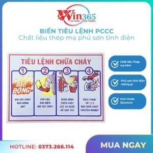 Biển tiêu lệnh pccc