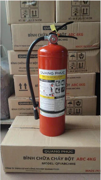 Bình chữa cháy bột ABC Quang Phúc sẵn kho, đi hàng ngay