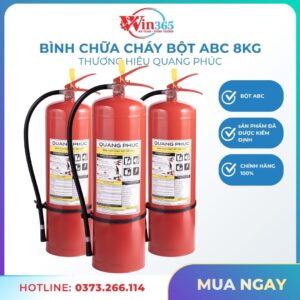 Bình chữa cháy bột ABC 8kg Quang Phúc