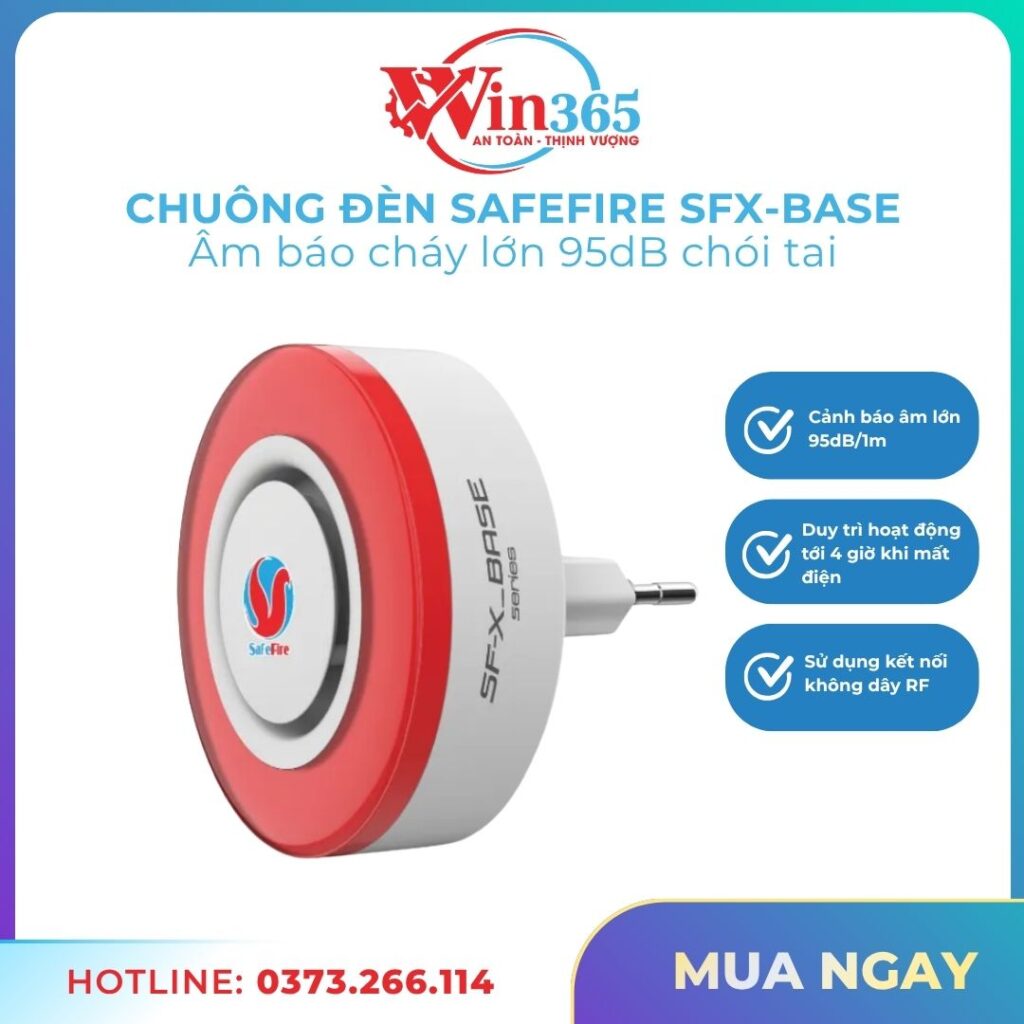 Chuông đèn báo cháy SafeFire SFX-Base