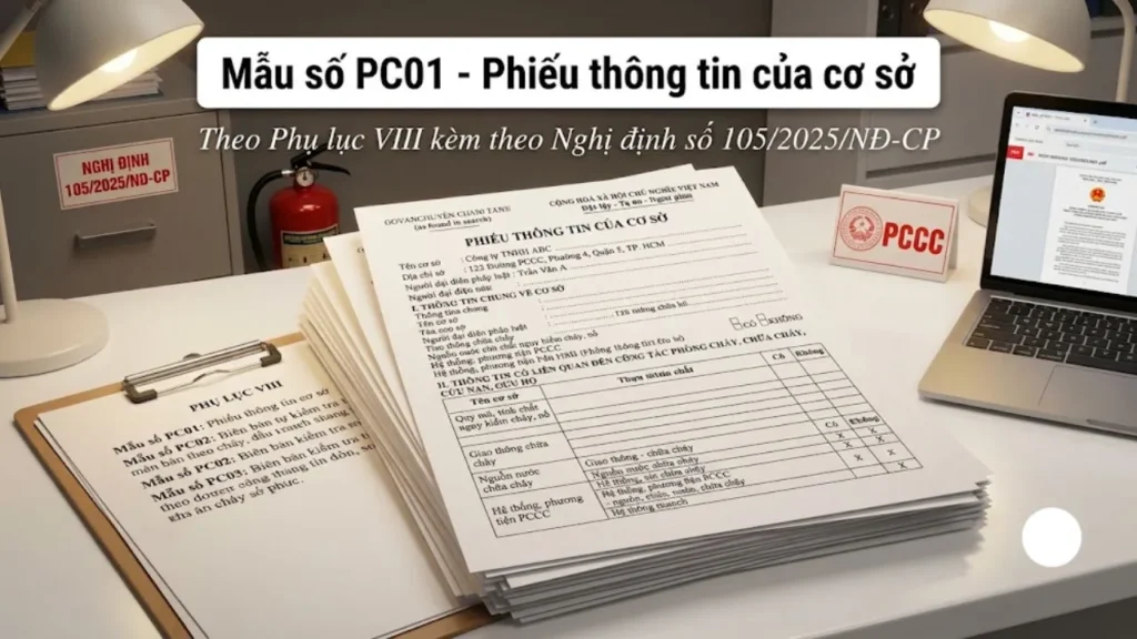 Mẫu số 01 - Phiếu thông tin cơ sở