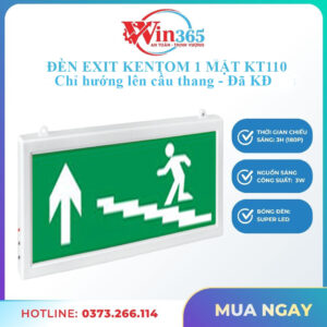 Đèn exit Kentom KT110 hướng lên cầu thang