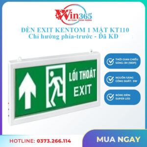 Đèn exit Kentom KT110 hướng phía trước