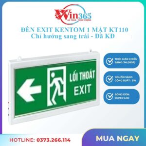 Đèn exit Kentom KT110 hướng sang trái
