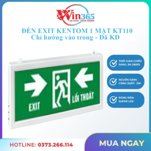 Đèn Exit Kentom KT110 hướng vào trong